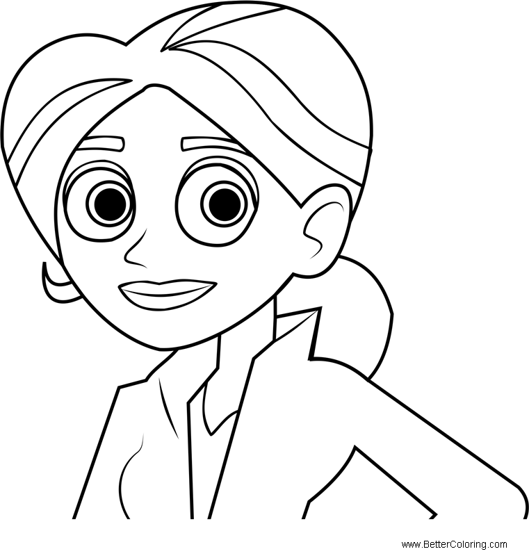 Free Aviva from Wild Kratts Coloring Pages printable