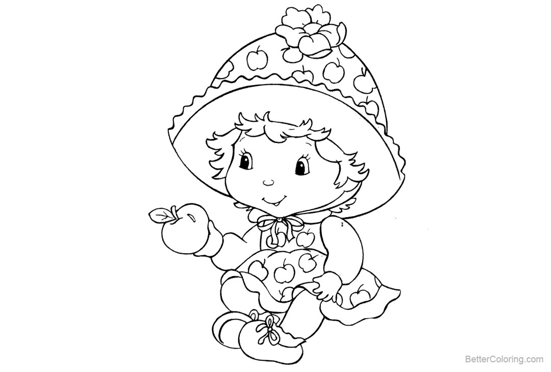 Baby Strawberry Shortcake Coloring Pages - Free Printable Coloring Pages