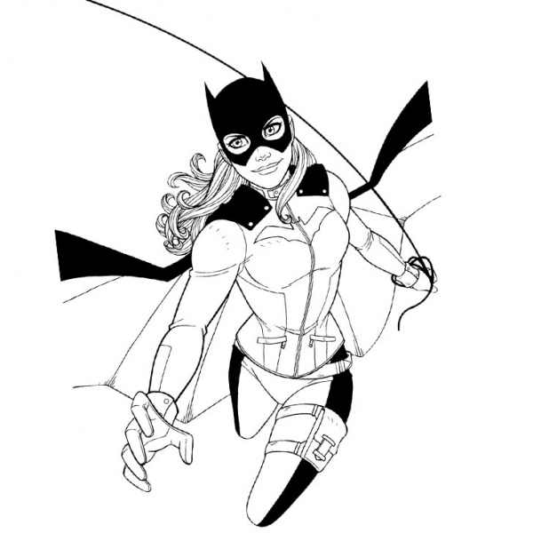 Batgirl Coloring Pages Lineart by tonicshadow Free Printable Coloring