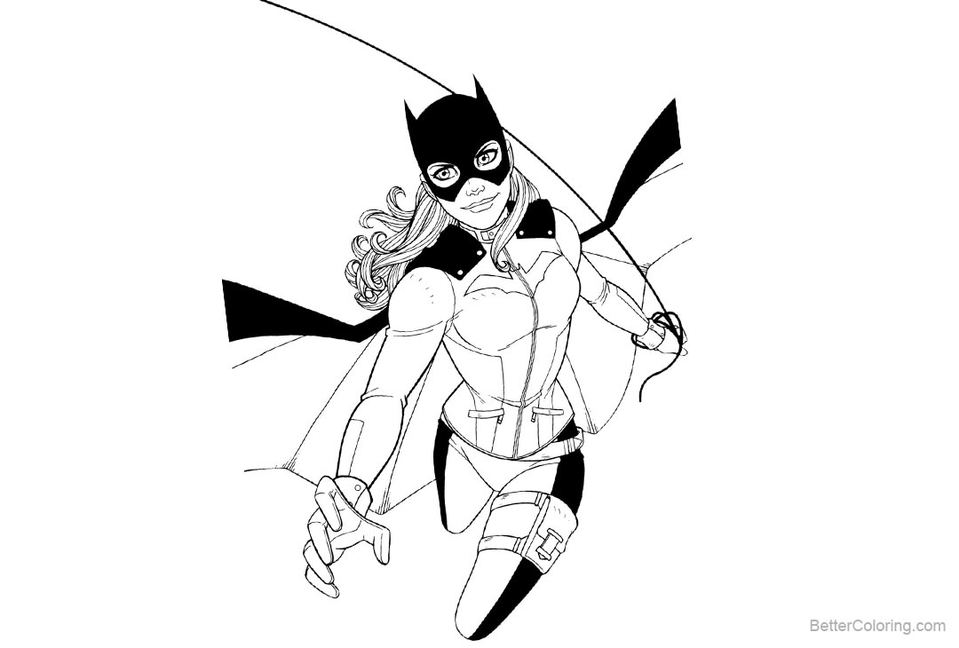Free Batgirl Coloring Pages Barbara Gordon printable
