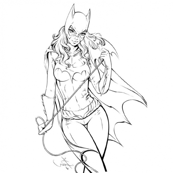 Batgirl Coloring Pages Barbara Gordon - Free Printable Coloring Pages