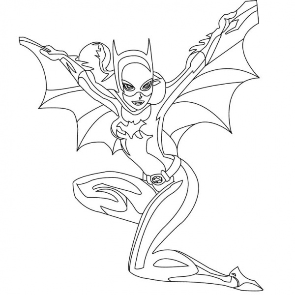 Batgirl Coloring Pages Barbara Gordon - Free Printable Coloring Pages