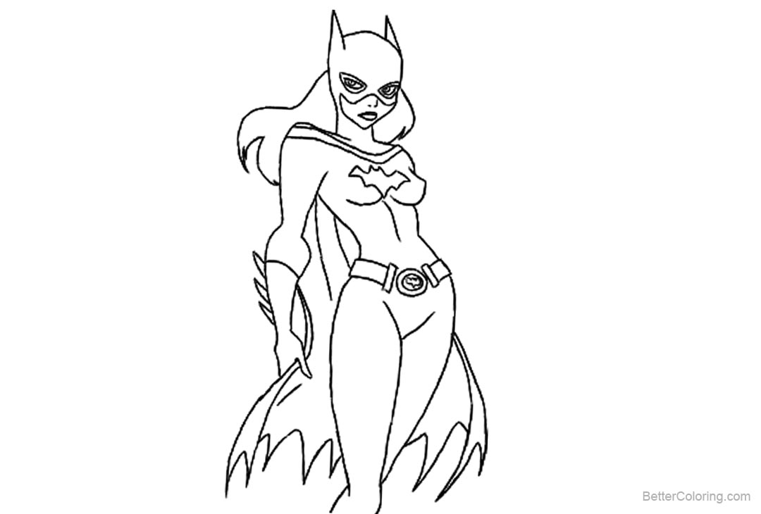 Download Batgirl Coloring Pages Lineart by tonicshadow - Free ...