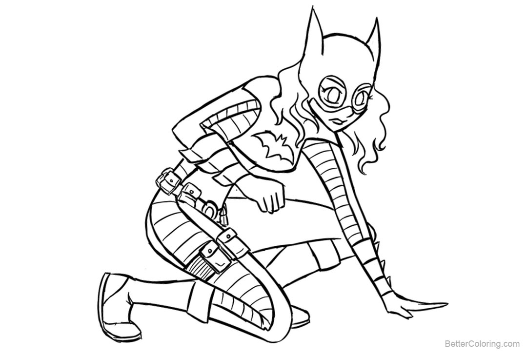 Free Batgirl Coloring Pages by blaknite printable
