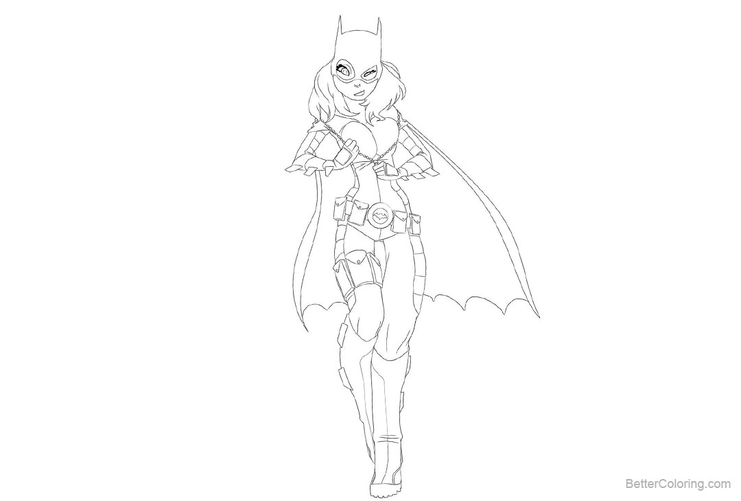 Batgirl Coloring Pages by drunken novice Free Printable Coloring Pages