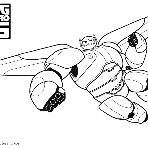 Big Hero 6 Coloring Pages Bay Max - Free Printable Coloring Pages