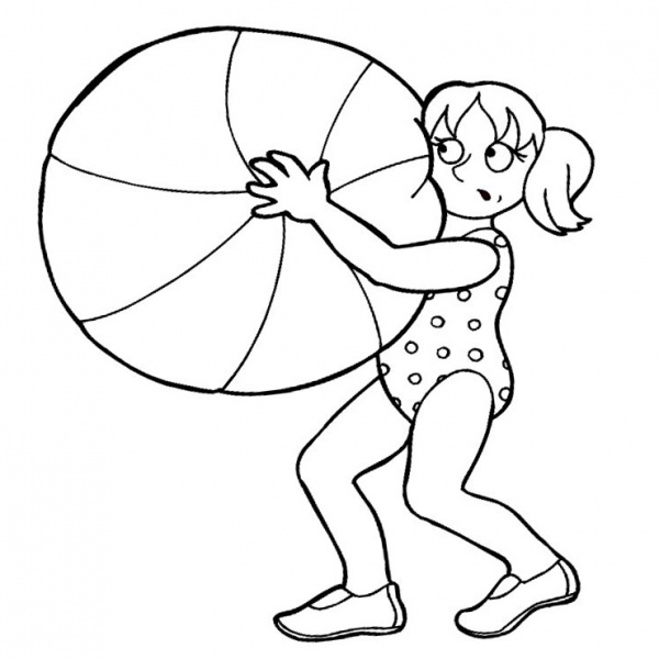 Simple Beach Ball Coloring Pages Free Printable Coloring Pages