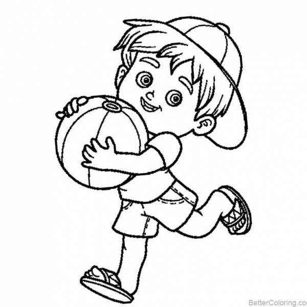 Simple Beach Ball Coloring Pages Free Printable Coloring Pages