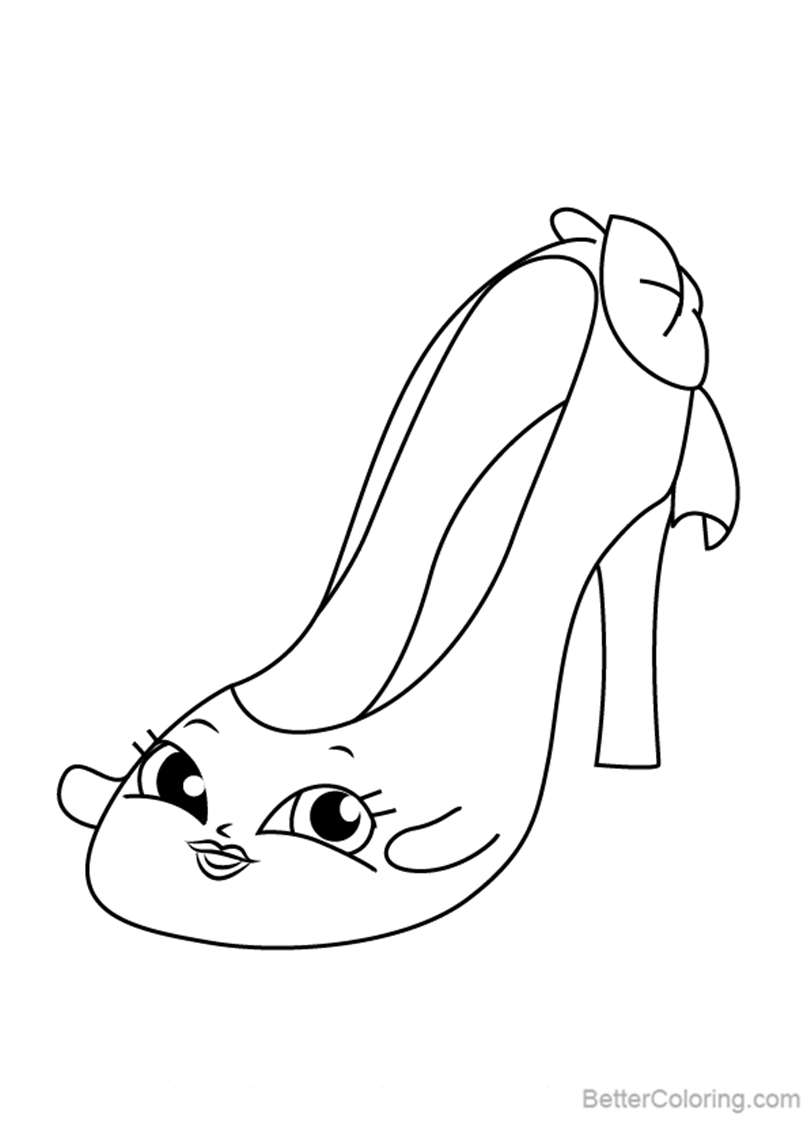 Free Beverley Heels from Shopkins Coloring Pages printable