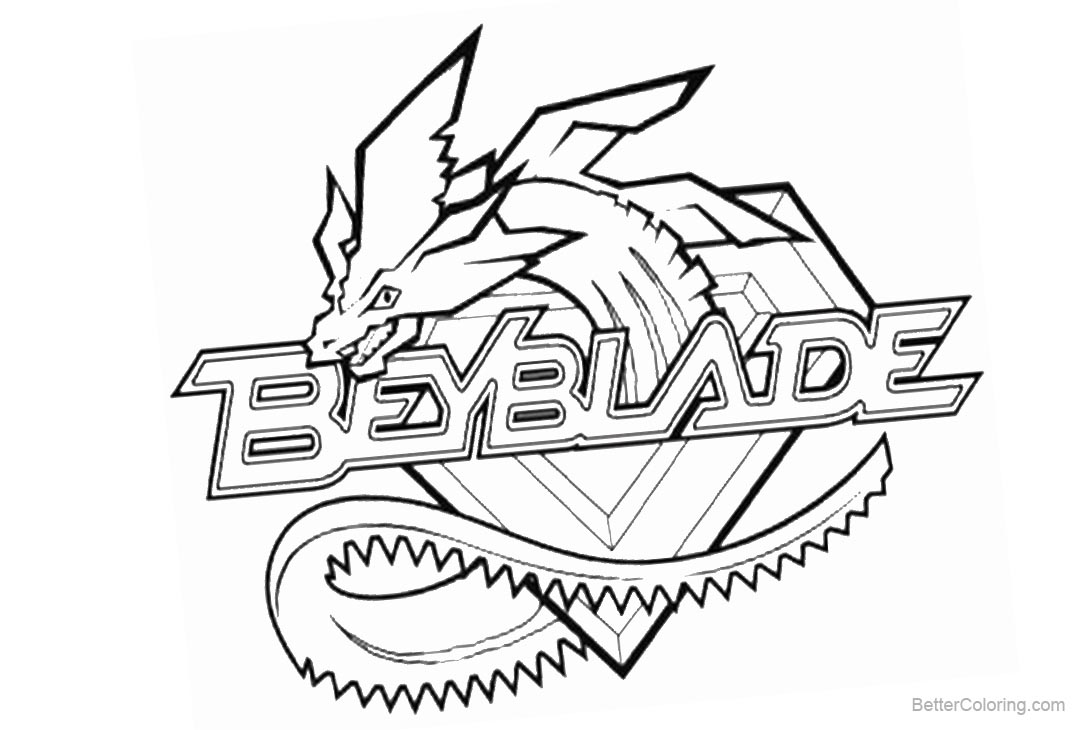 Beyblade Coloring pages Logo - Free Printable Coloring Pages