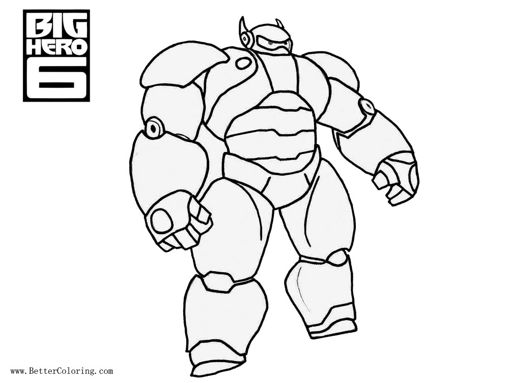 Free Big Hero 6 Coloring Pages Line Drawing printable