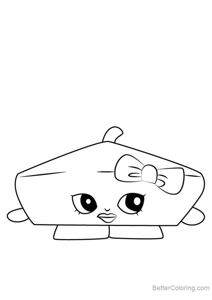 Free Bonnie Beret from Shopkins Coloring Pages printable