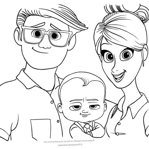 Cute Boss Baby Coloring Pages - Free Printable Coloring Pages