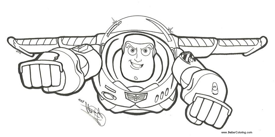 Free Buzz Lightyear Coloring Pages Commission by gwdill printable
