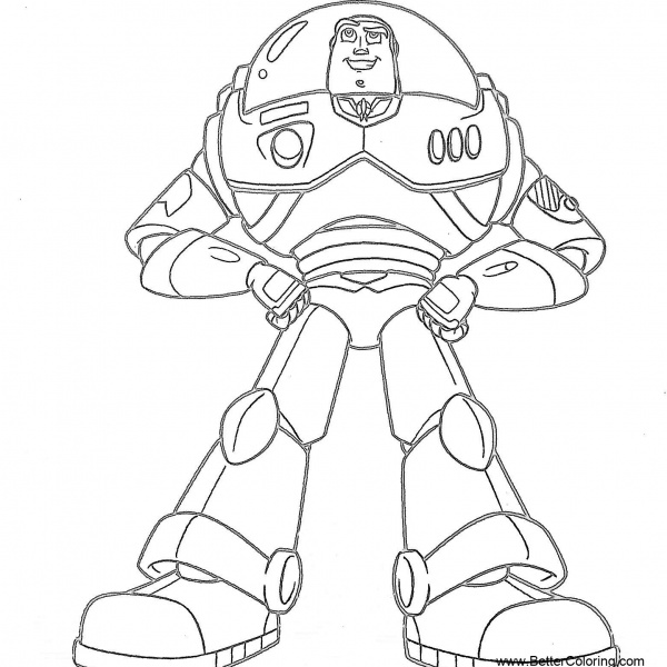 Toy Story Buzz Lightyear Coloring Pages - Free Printable Coloring Pages