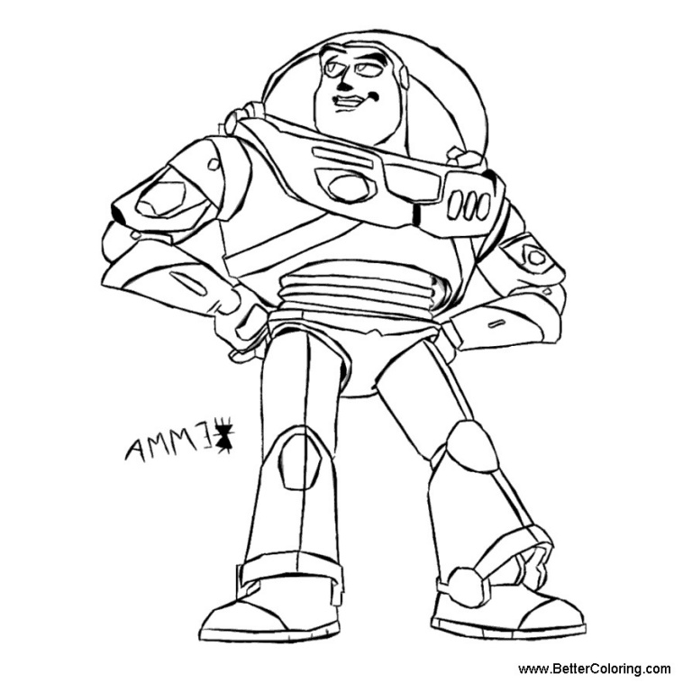 Toy Story Buzz Lightyear Coloring Pages - Free Printable Coloring Pages