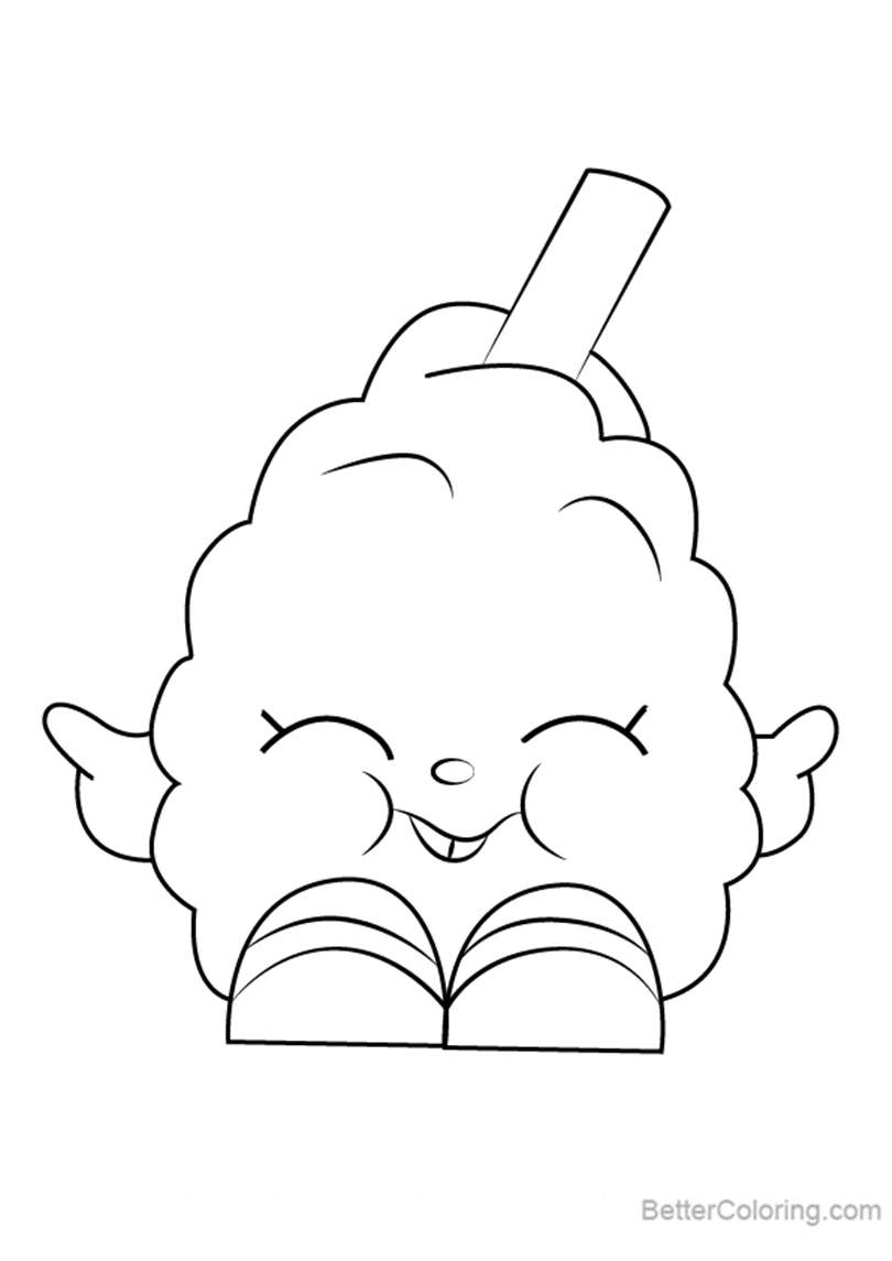 Free Candi Cotton from Shopkins Coloring Pages printable