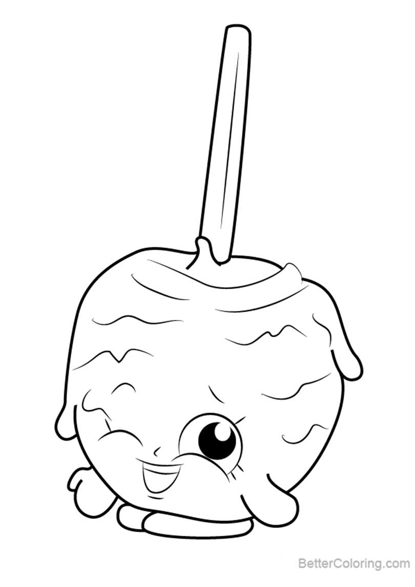 Download Candy Apple from Shopkins Coloring Pages - Free Printable ...