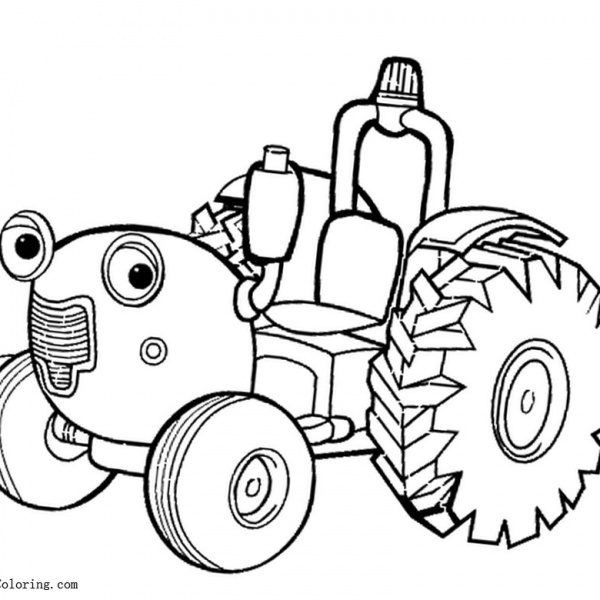 Download Tractor Coloring Pages Simple for Kids - Free Printable Coloring Pages