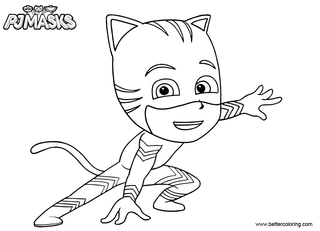 Catboy Coloring Pages Lineart Free Printable Coloring Pages