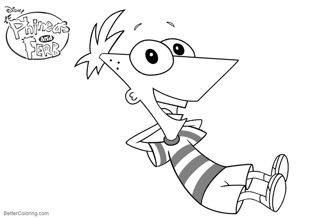 Free Character from Phineas and Ferb Coloring Pages printable