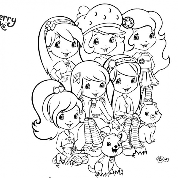 Strawberry Shortcake Coloring Pages Lemon Meringue - Free Printable