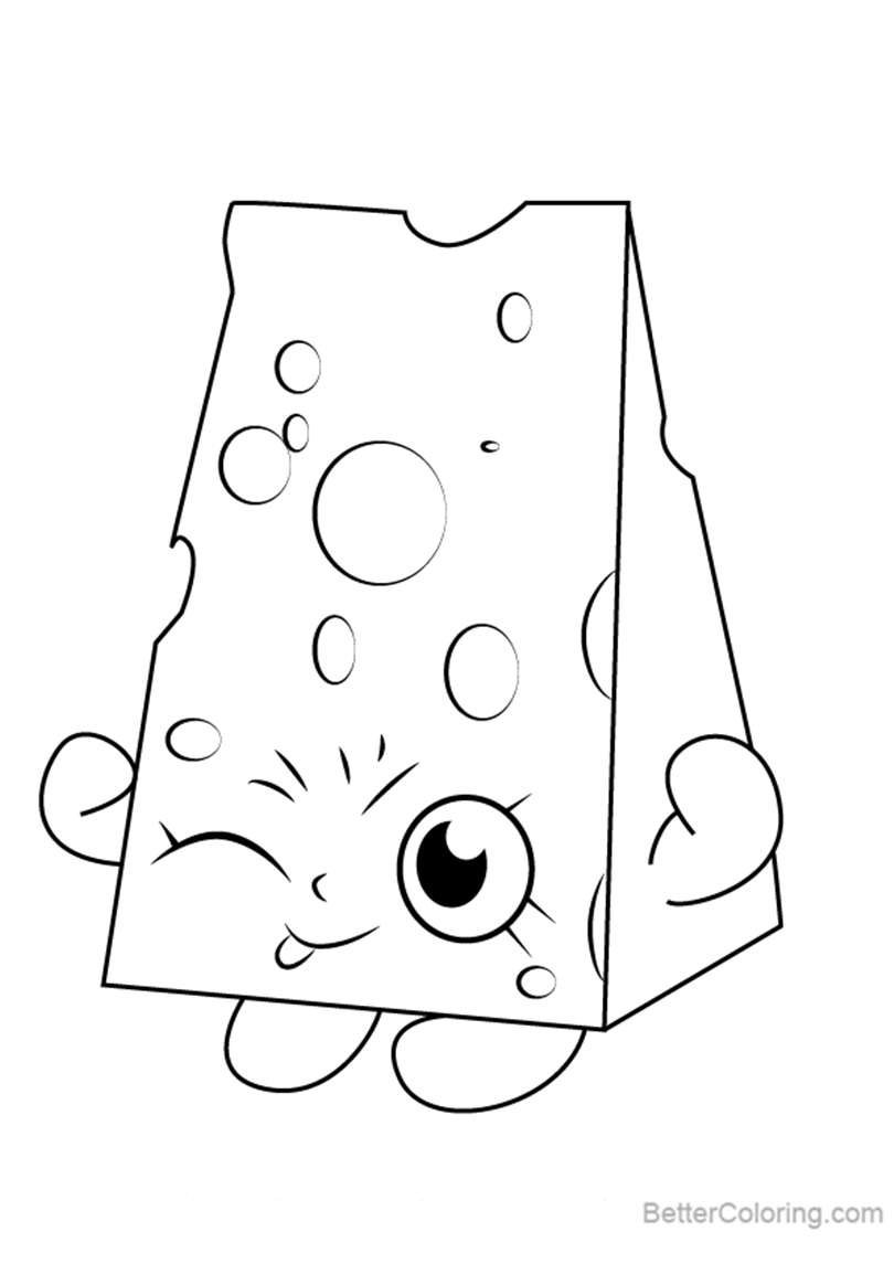 Free Chee Zee from Shopkins Coloring Pages printable