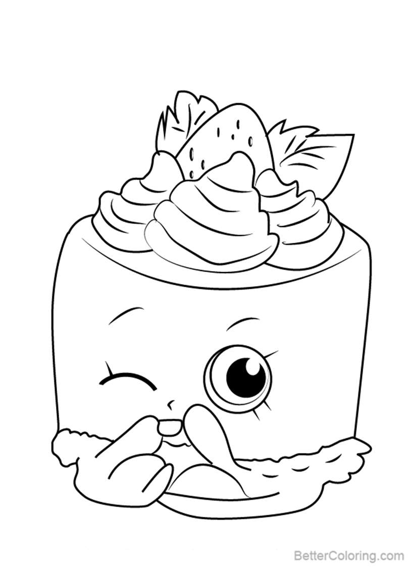 Cheese Louise from Shopkins Coloring Pages - Free Printable Coloring Pages