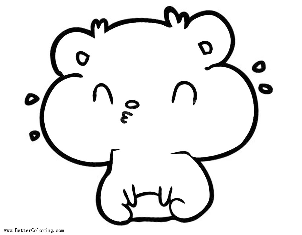 Chibi Hamster Coloring Pages - Free Printable Coloring Pages