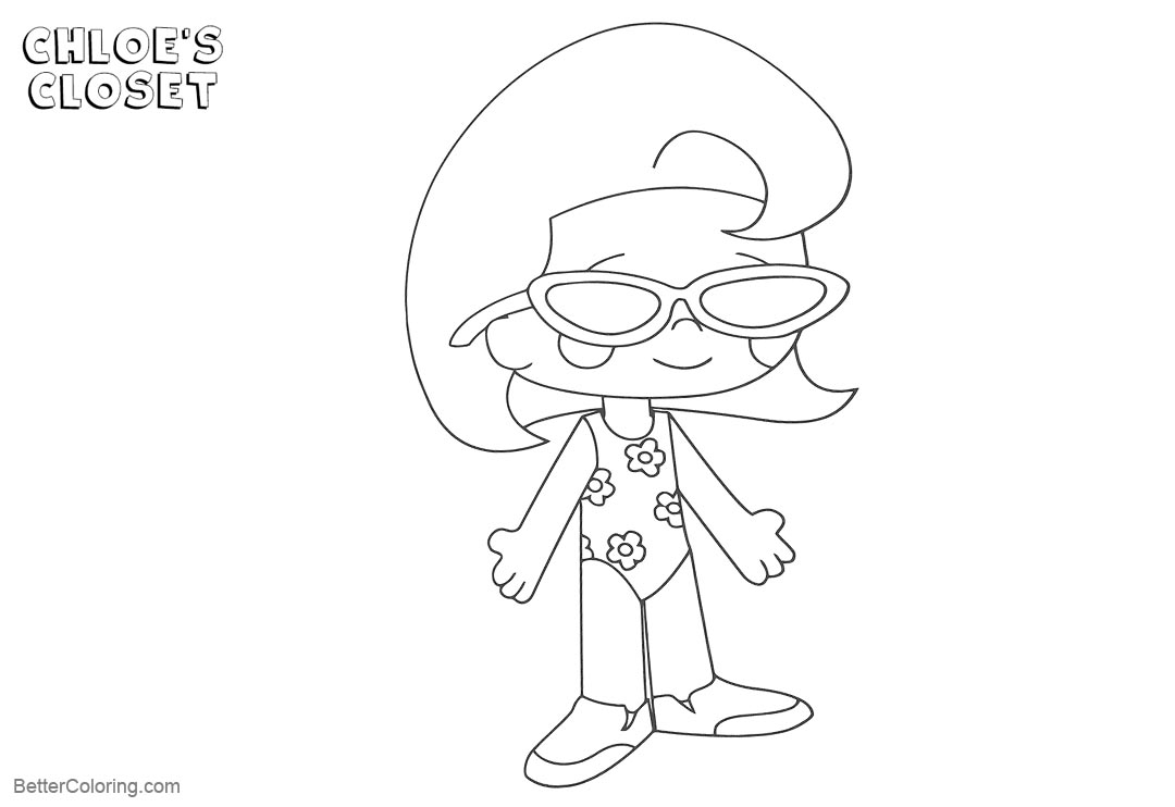 Free Chloe's Closet Coloring Pages Characters Lil Lineart printable