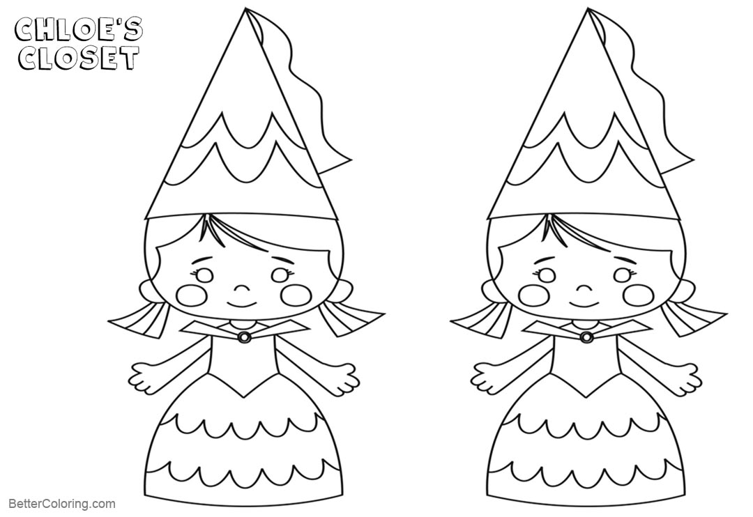 Download Chloe's Closet Coloring Pages Chloe in Hat - Free ...