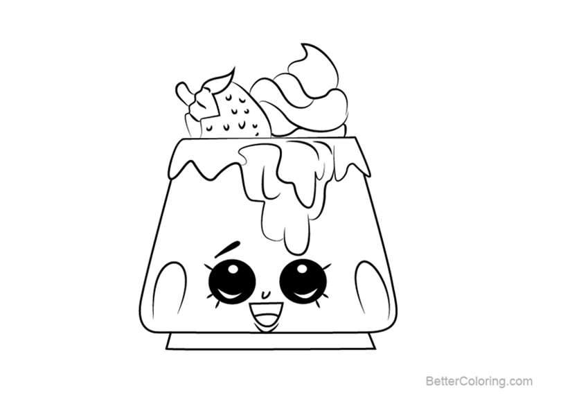 Free Choco Lava from Shopkins Coloring Pages printable