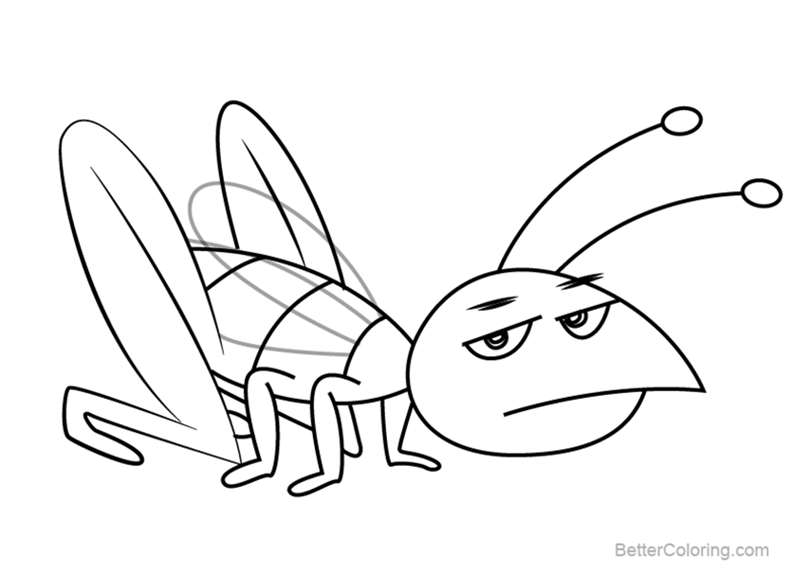 Free Cricket from Shopkins Coloring Pages printable