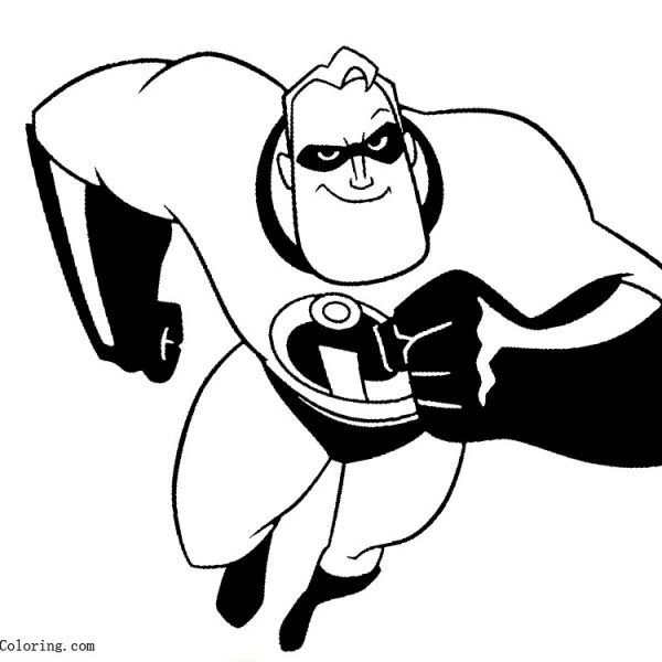 Elastigirl from Incredibles Coloring Pages - Free Printable Coloring Pages