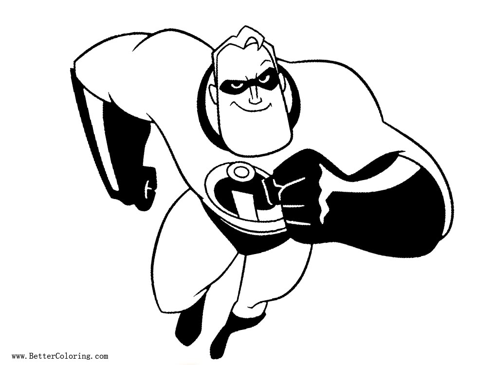 Download Dad from Incredibles 2 Coloring Pages - Free Printable ...