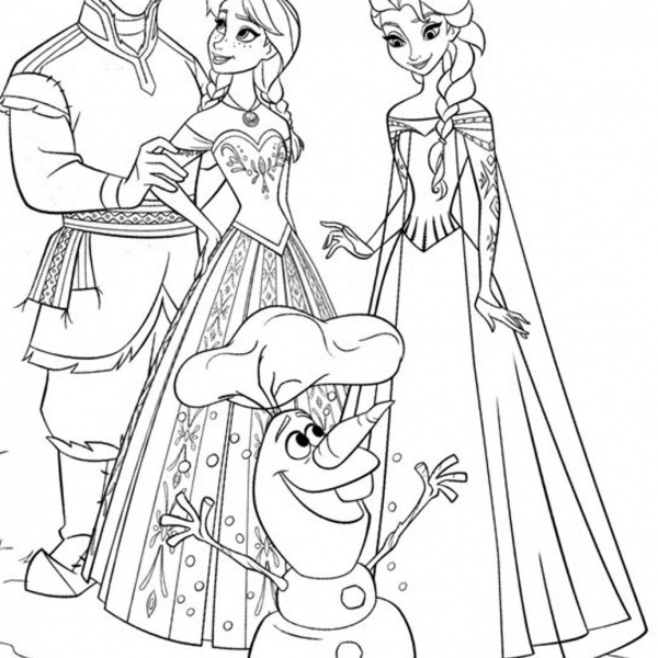 Frozen Elsa And Anna Coloring Pages - Free Printable Coloring Pages
