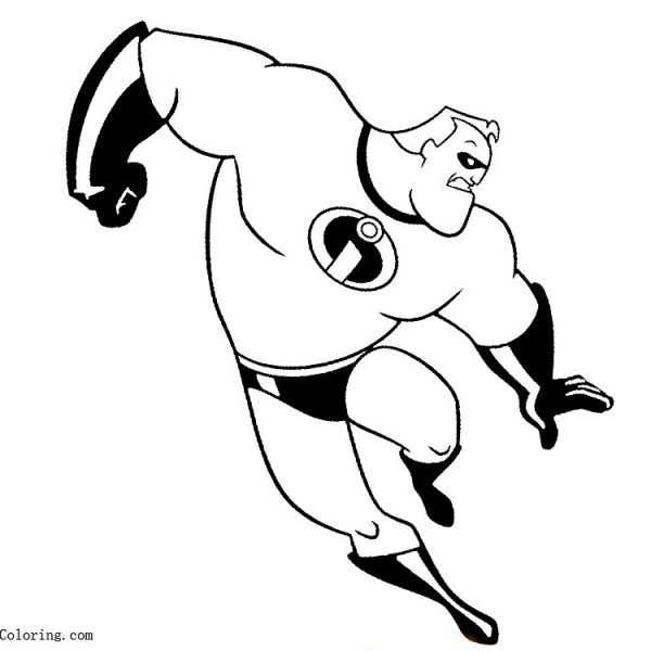 Mr Incredible Coloring Pages - Free Printable Coloring Pages