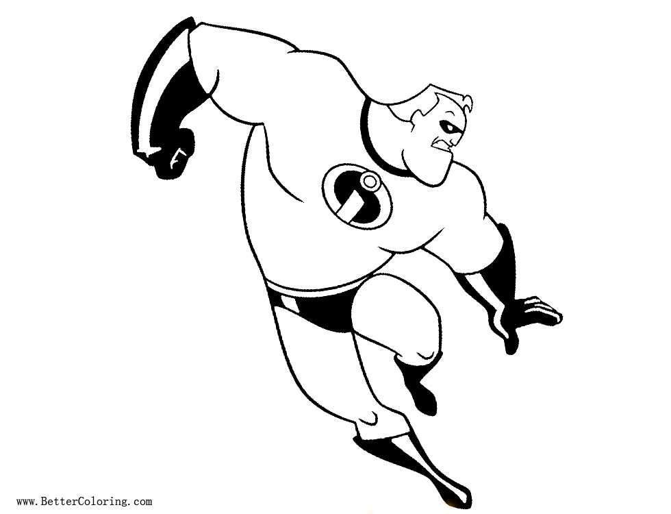 Free Disney Incredibles Coloring Pages printable
