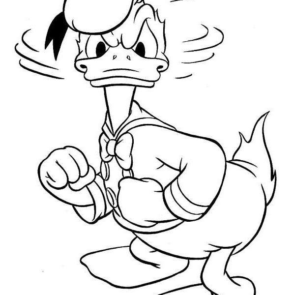 Donald Duck Coloring Pages Playing Ukulele Clipart - Free Printable