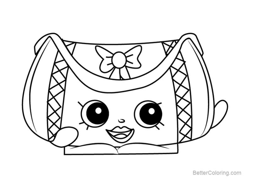 Free Duffa from Shopkins Coloring Pages printable