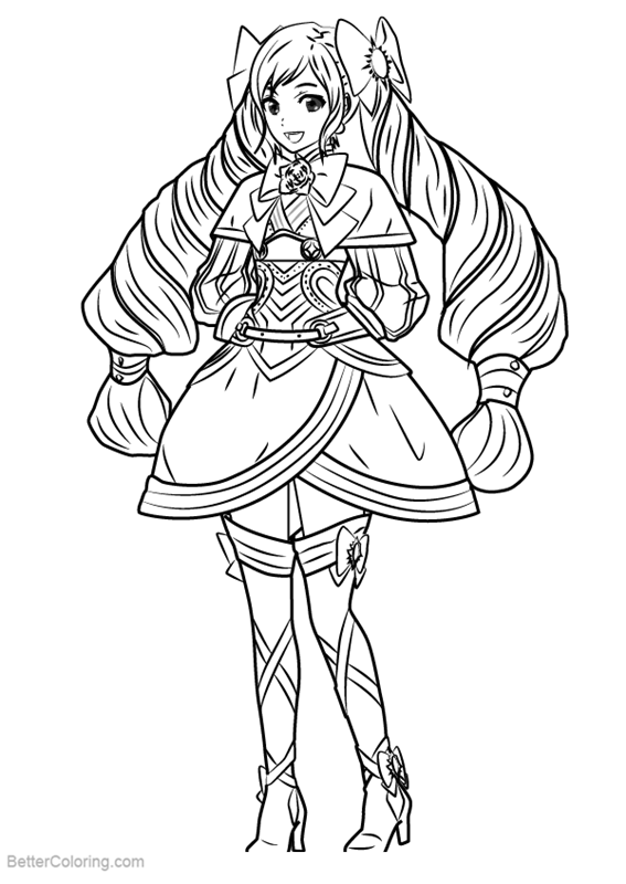 Fire Emblem Coloring Pages Elise Free Printable Coloring Pages