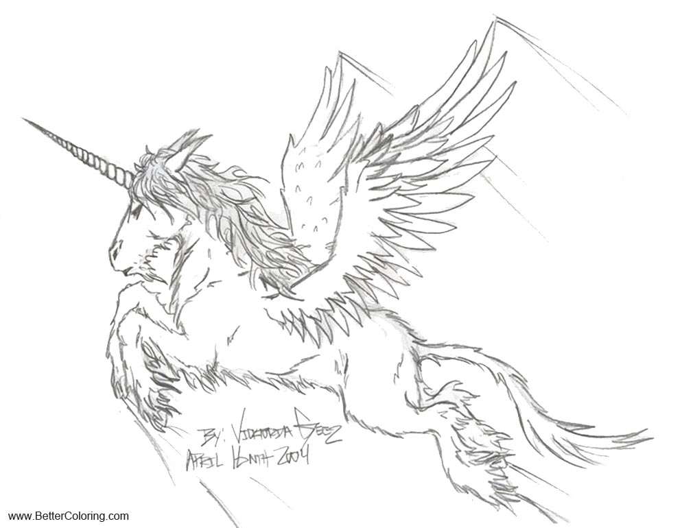 Free Fly Alicorn Coloring Pages by VickyGeez printable