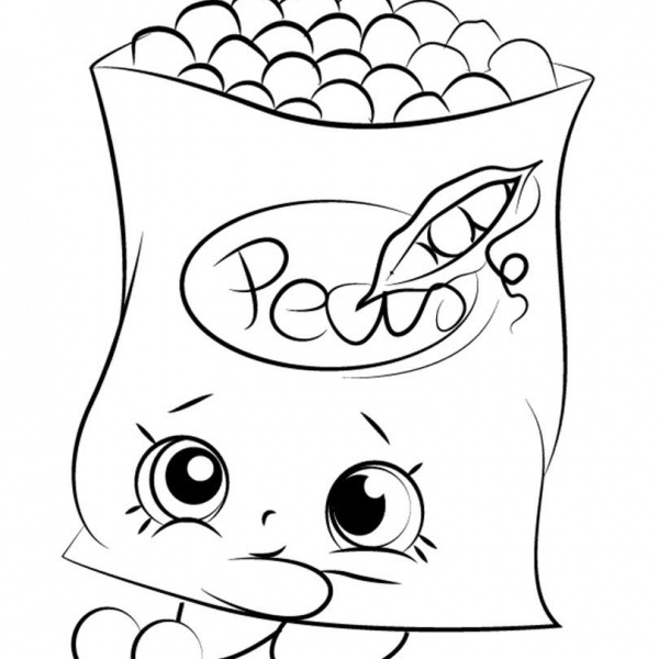 Banana Splitty from Shopkins Coloring Pages - Free Printable Coloring Pages