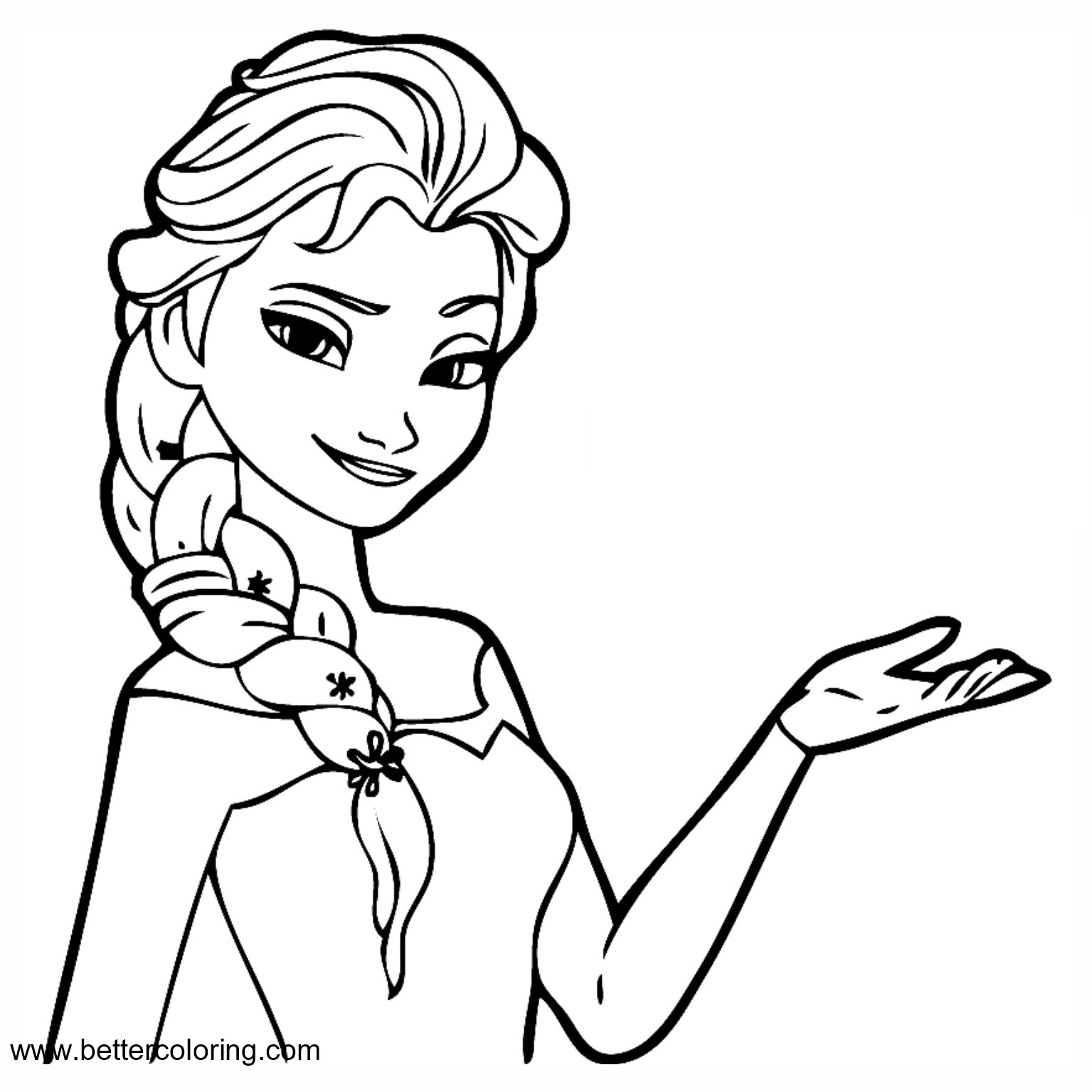 Free Frozen Princess Coloring Pages Elsa printable