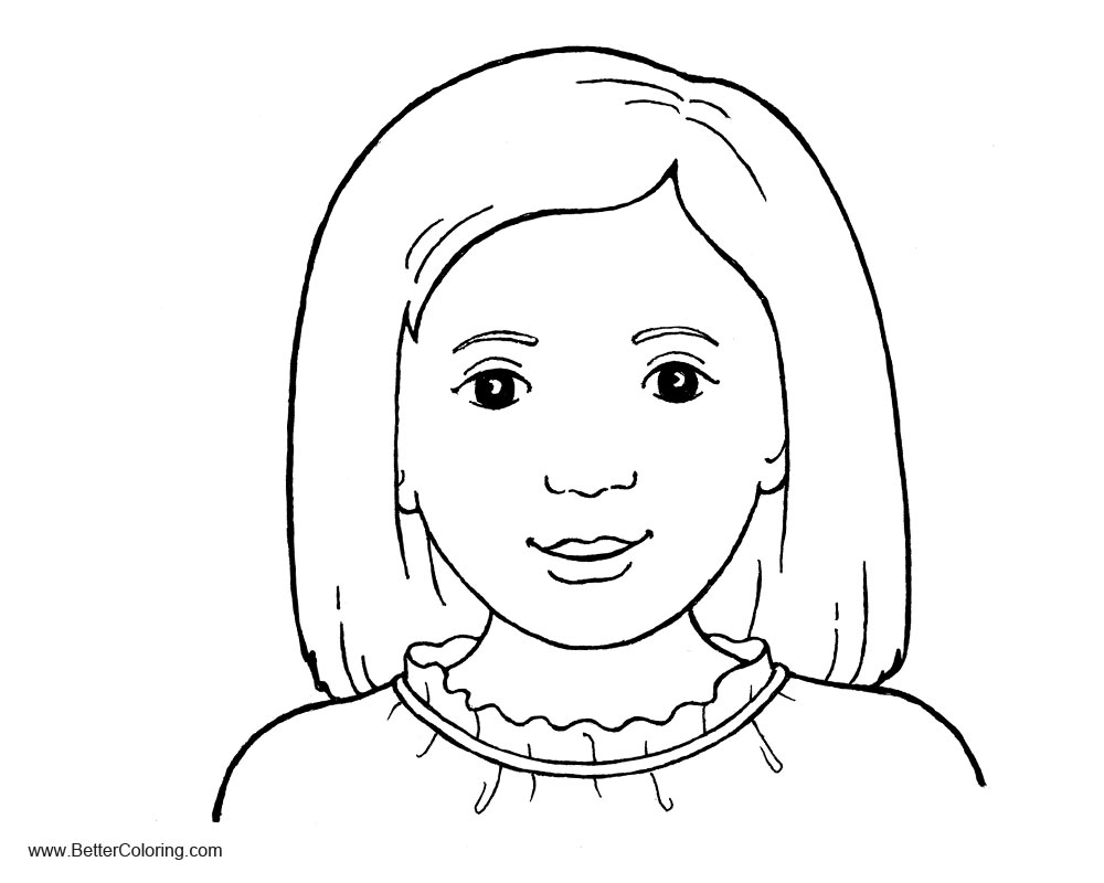 Free Girly Coloring Pages Simple Drawing printable