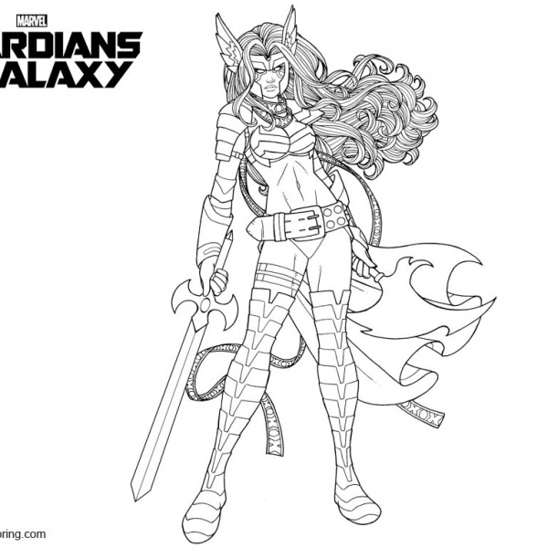 Guardians of the Galaxy Coloring Pages Line Art - Free Printable