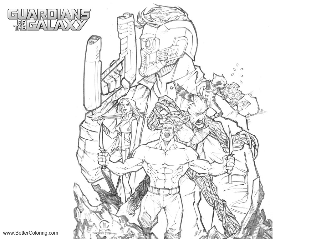 91 Coloring Pages Guardians Of The Galaxy , Free HD Download