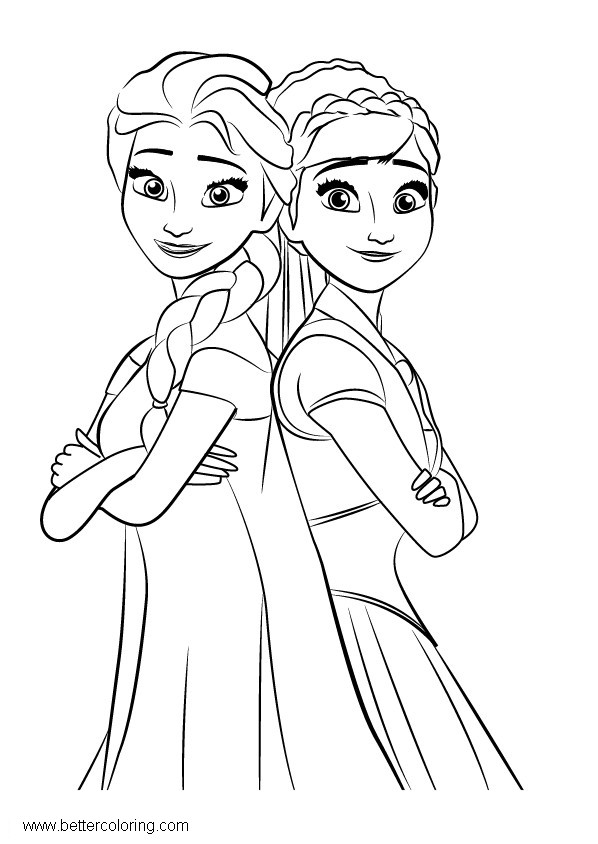 Free Printable Coloring Pages Elsa And Anna 2015 Lunawsome Free 