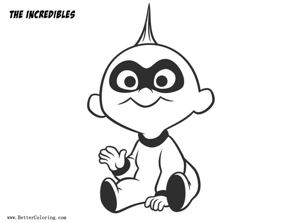 Free Incredibles Coloring Pages Lineart printable