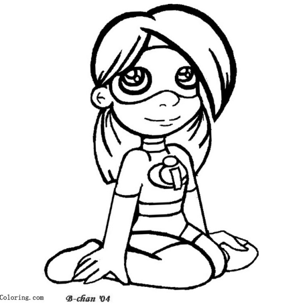 Elastigirl from Incredibles Coloring Pages - Free Printable Coloring Pages